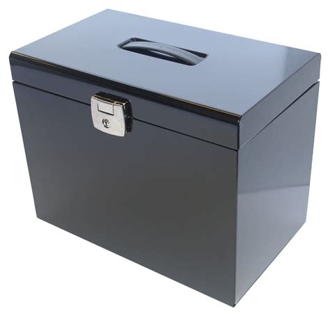 lockable metal box file|metal portable file storage box.